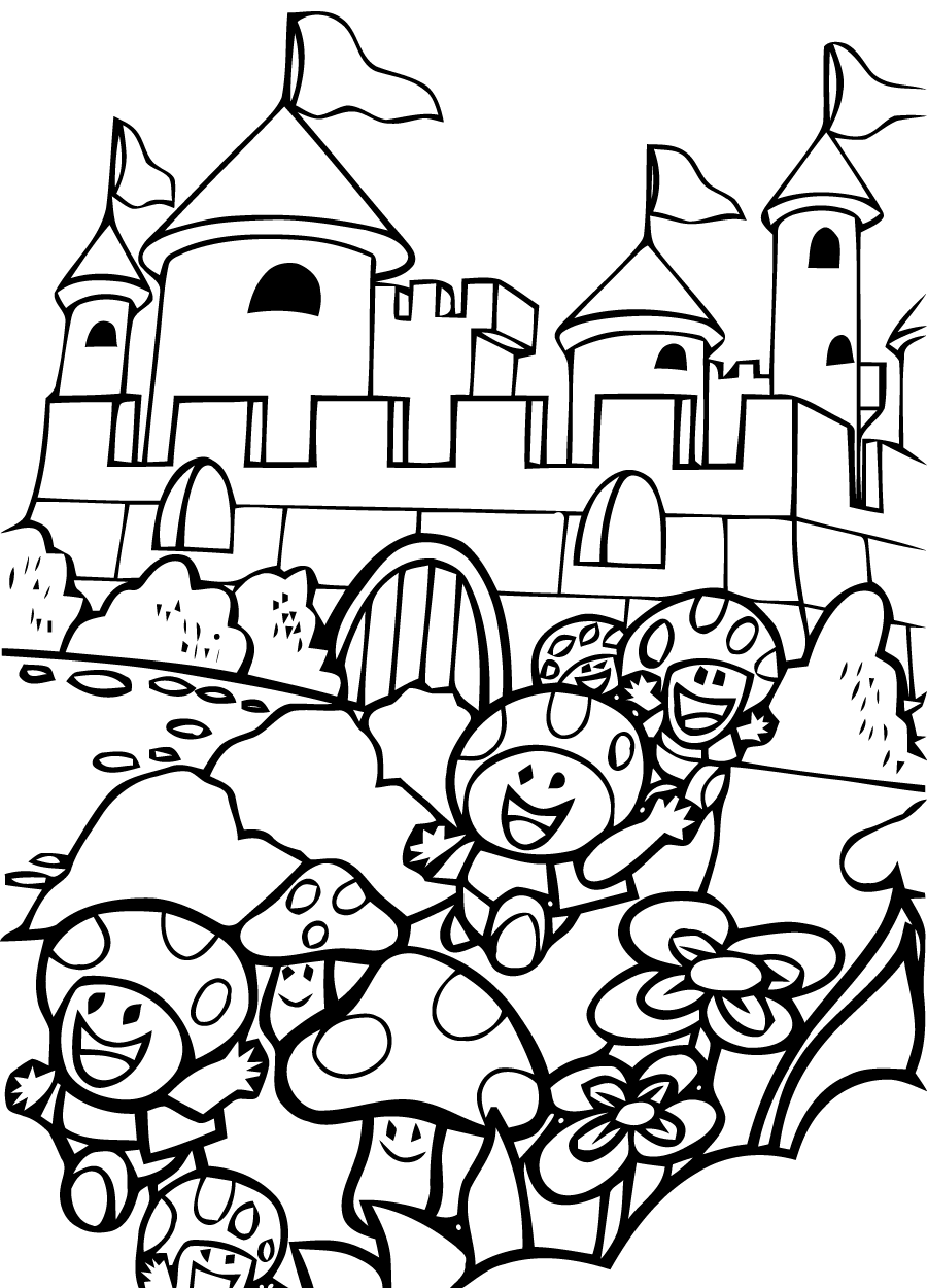 Drawing Super Mario Bros #153624 (Video Games) – Printable coloring pages