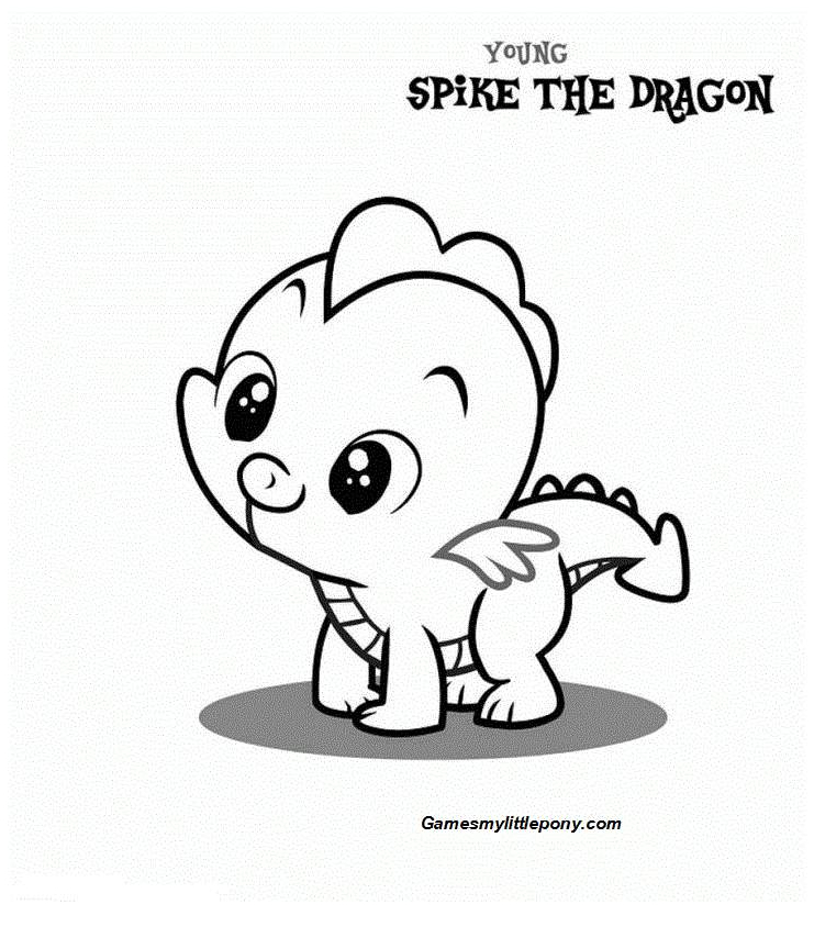 Coloring book My Little Pony: Spike Coloring Page - My Little Pony Coloring  Pages