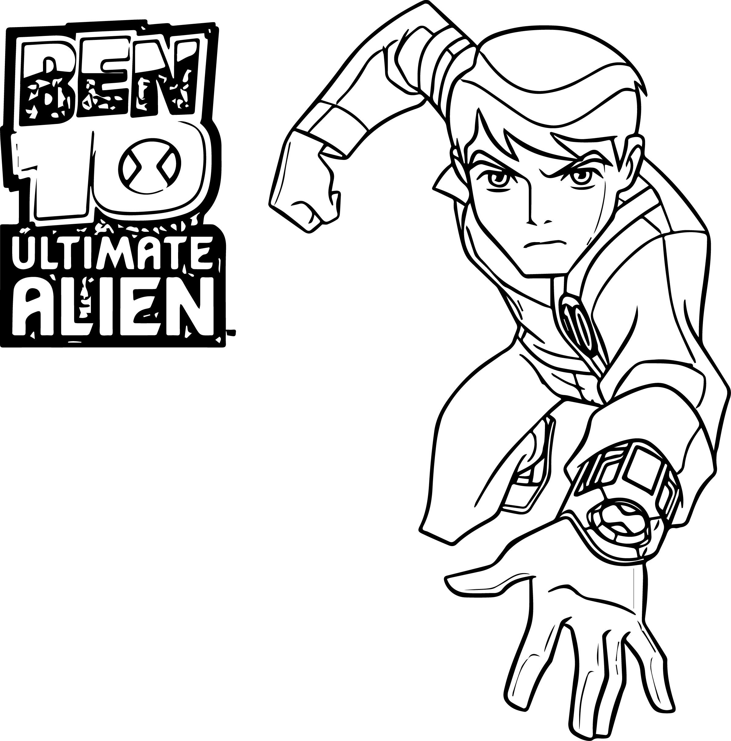 awesome Ben Ten Ben10 Coming Coloring Page | Coloring pages, Color, Ten