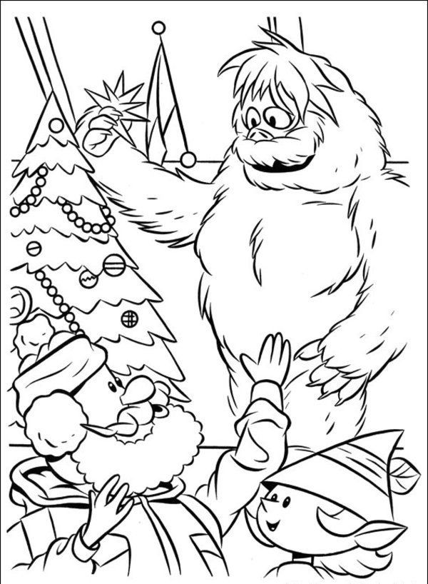 Abominable Snowman Coloring Page ...