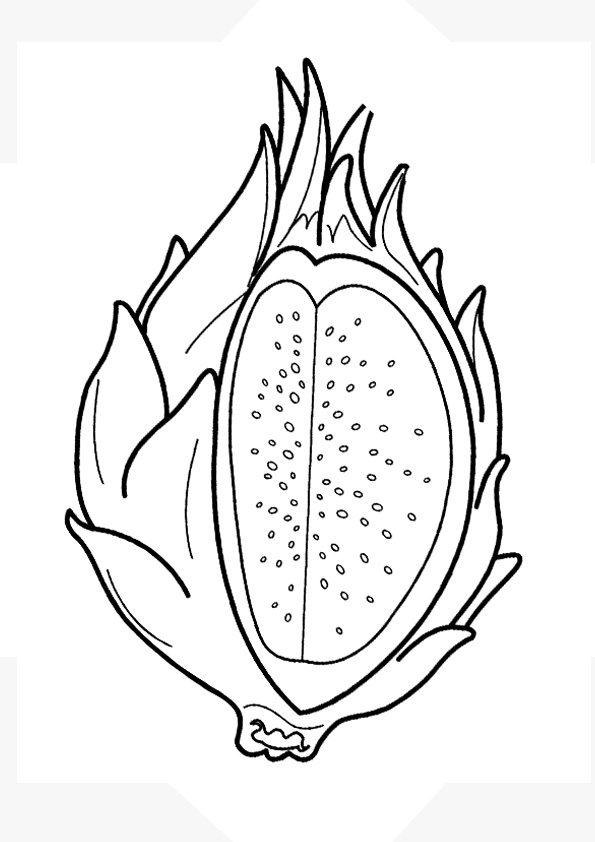 Coloring Pages | Dragon Fruit Coloring ...