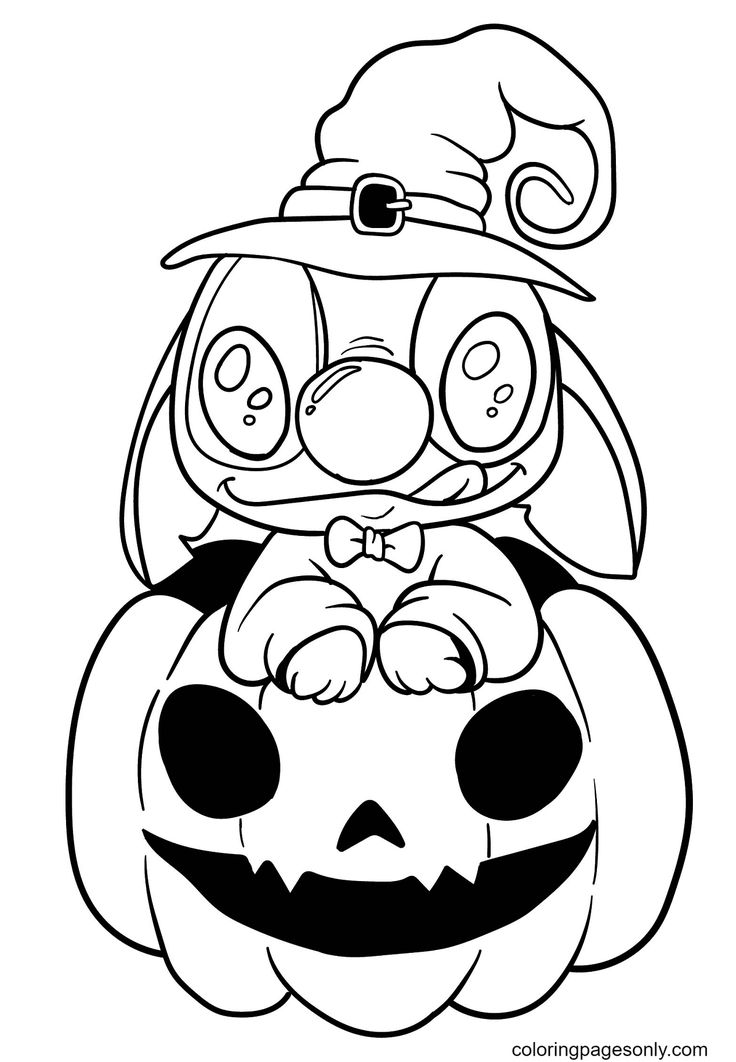 Pin on Disney Halloween Coloring Pages