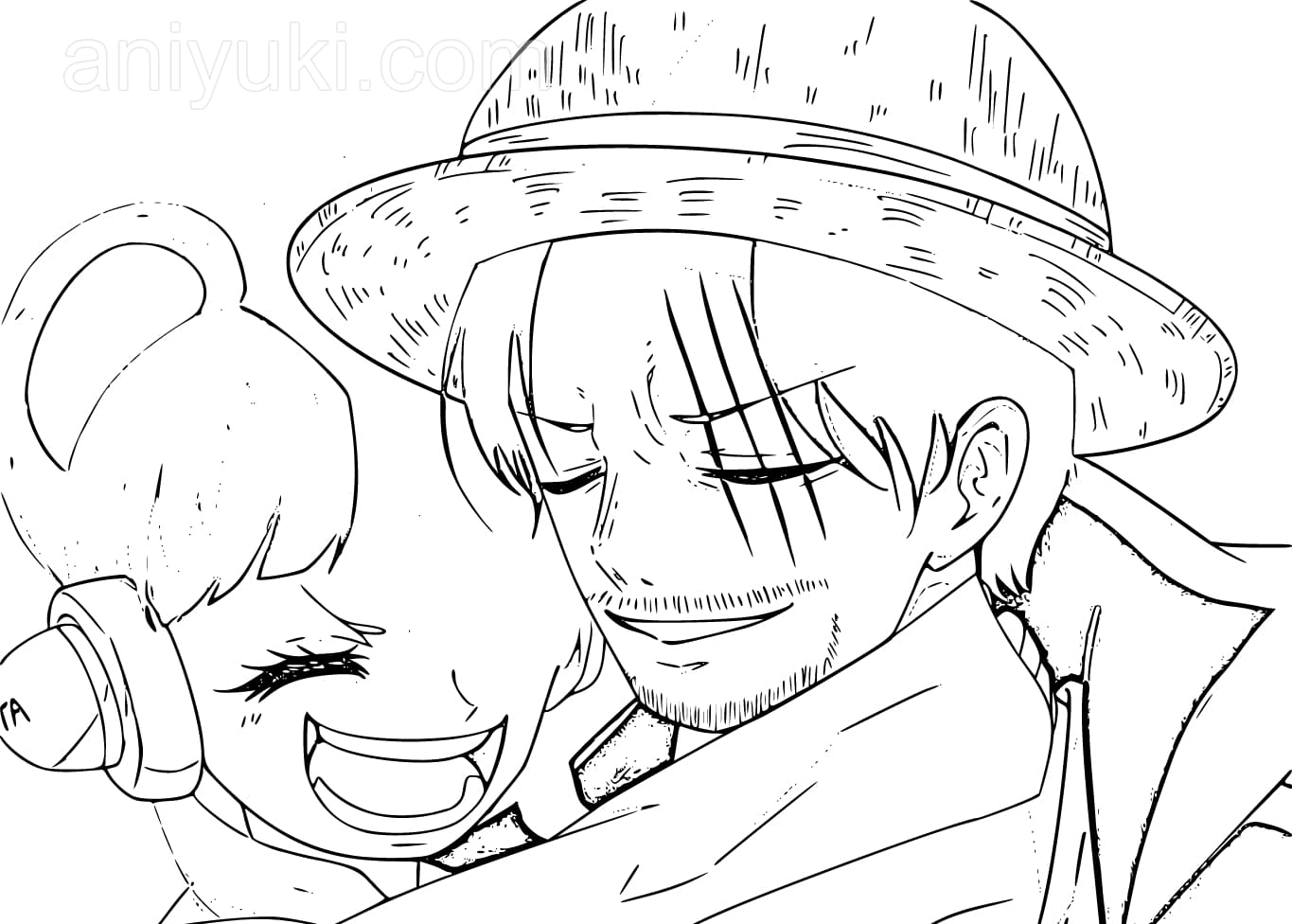 One Piece Red Film Coloring Pages - AniYuki - Anime Portal