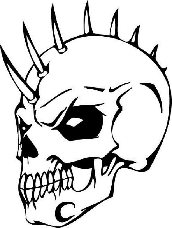Printable Skull Coloring Pages PDF Ideas - Coloringfolder.com