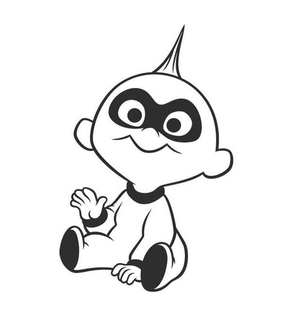 Jack Jack From The Incredibles Coloring Page - Download & Print Online Coloring  Pages for Free | Co… | Cartoon coloring pages, Coloring pages, Disney coloring  pages