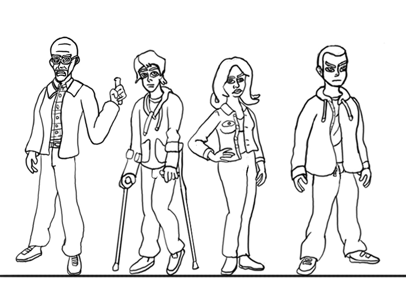 Character Designs for breaking Bad on Behance