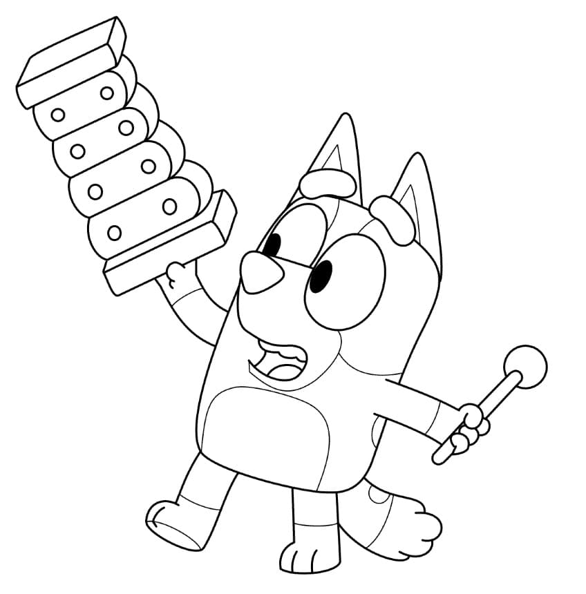 Bluey Printable coloring page - Coloring pages