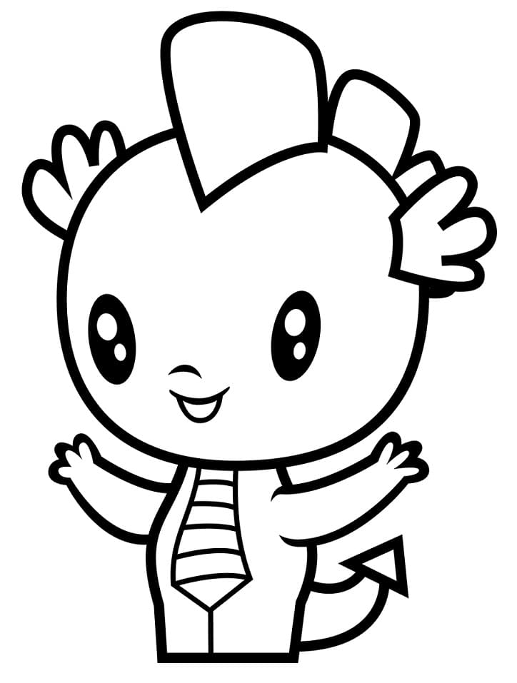MLP Cutie Mark Crew Dragon Spike Coloring Page - Free Printable Coloring  Pages for Kids