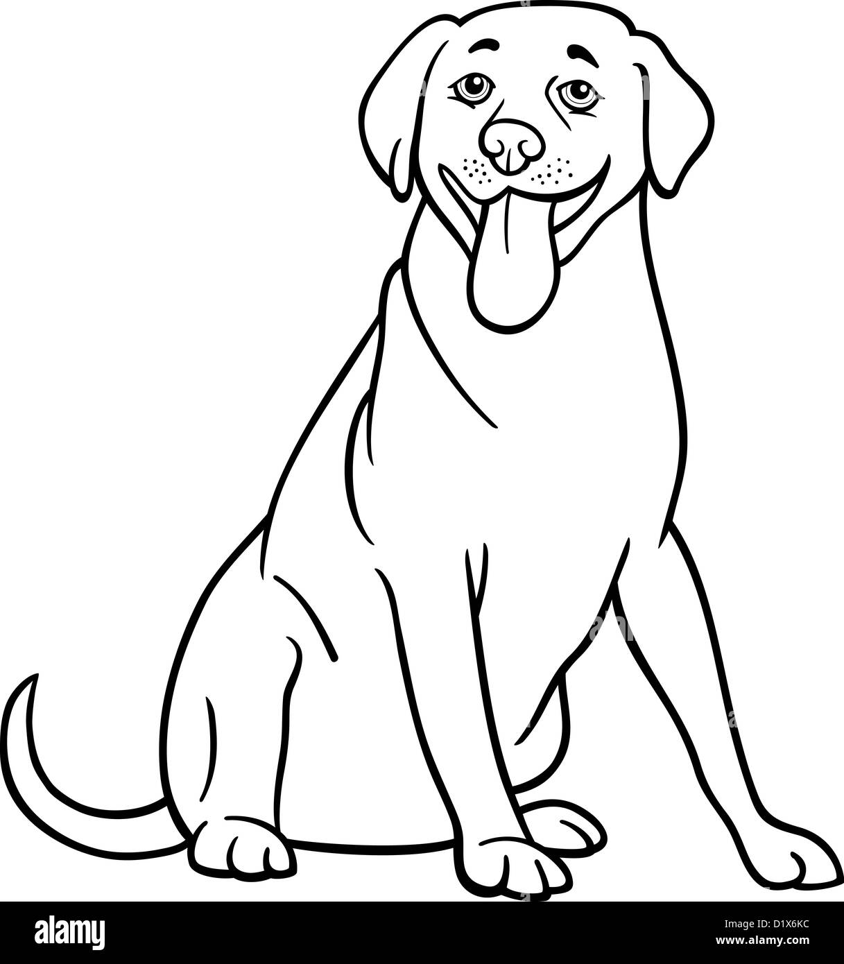 Labrador retriever cartoon coloring book hi-res stock photography and  images - Alamy