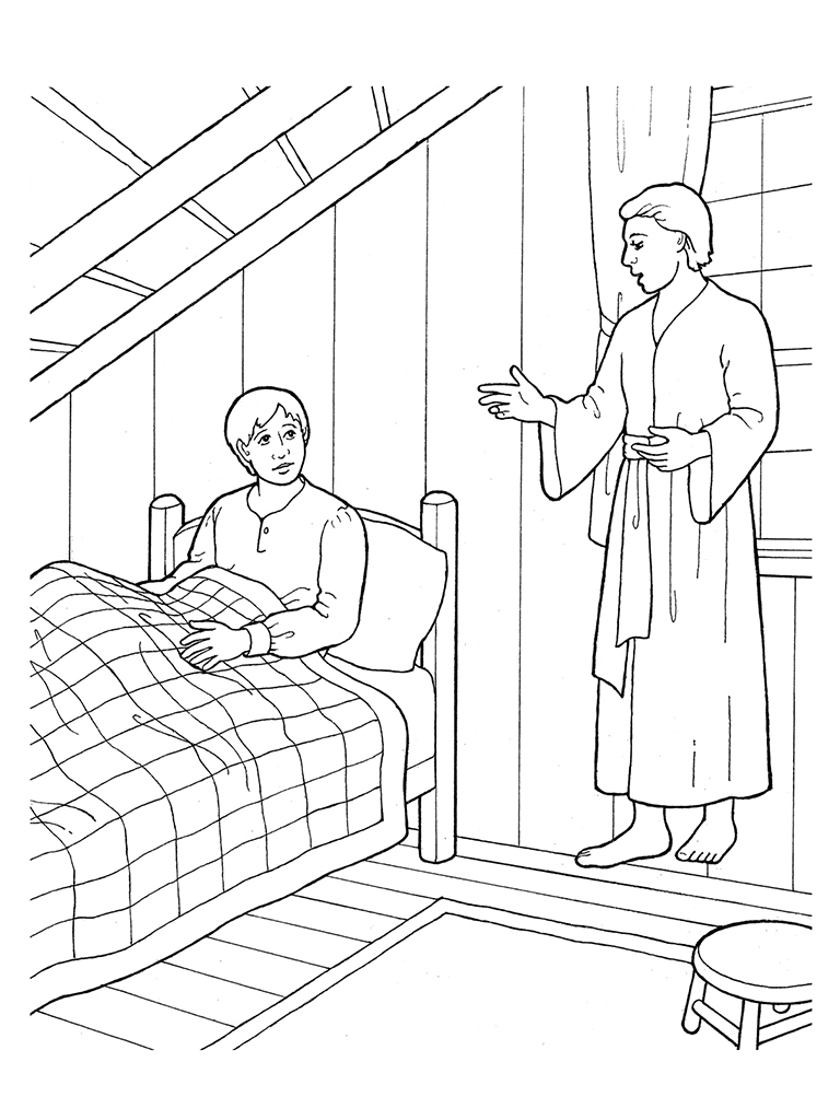 adult joseph smith first vision coloring page joseph smith's first ...