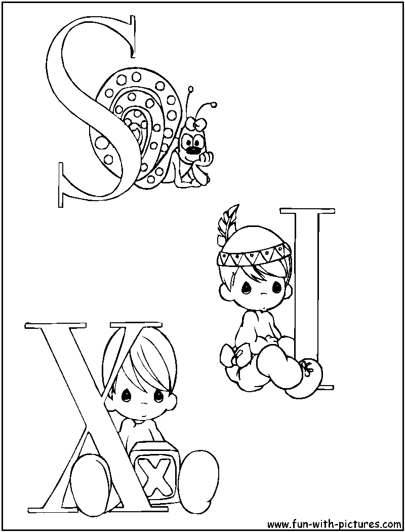 Printable Precious Moments Alphabet Coloring Pages - High Quality ...