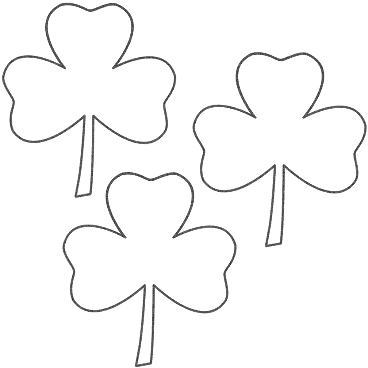 Day Three Leaf Clover Coloring Pages Sketch Coloring Page