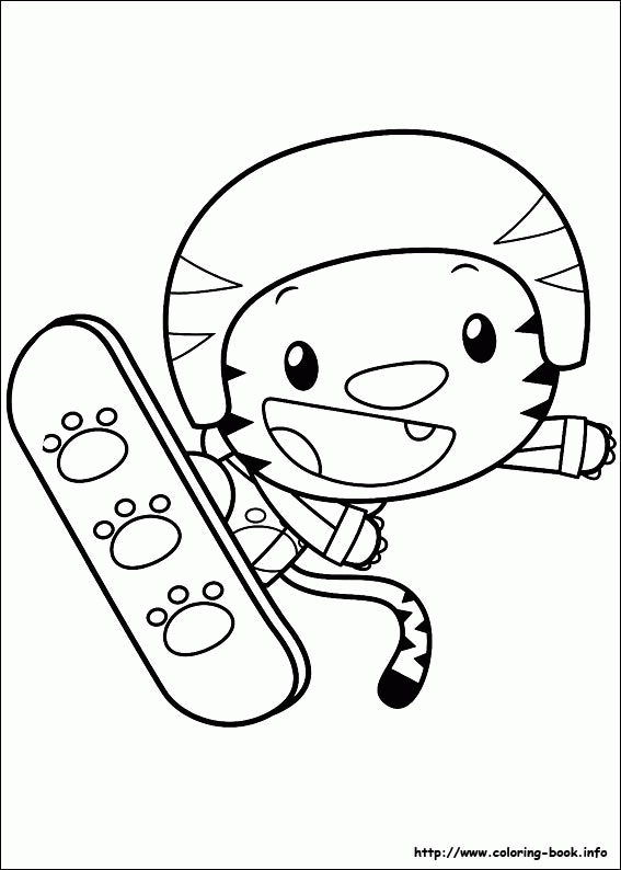 Rintoo the Tiger Rintoo Snowboarding