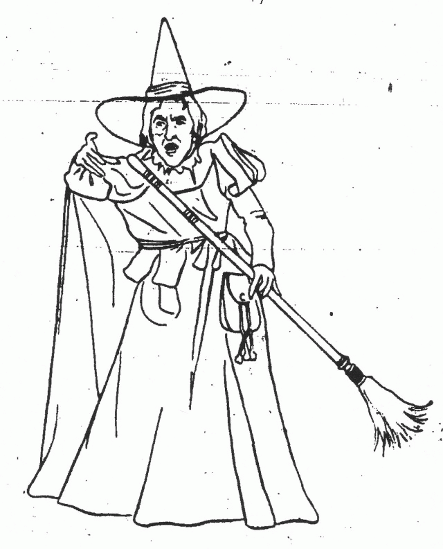wicked witch wizard of oz drawing - Clip Art Library