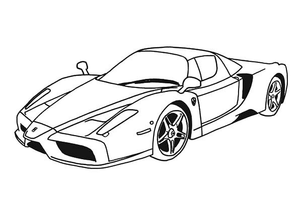 Top Speed Cars Enzo Ferrari Coloring Pages : Kids Play Color | Cars coloring  pages, Printable sports, Sports coloring pages