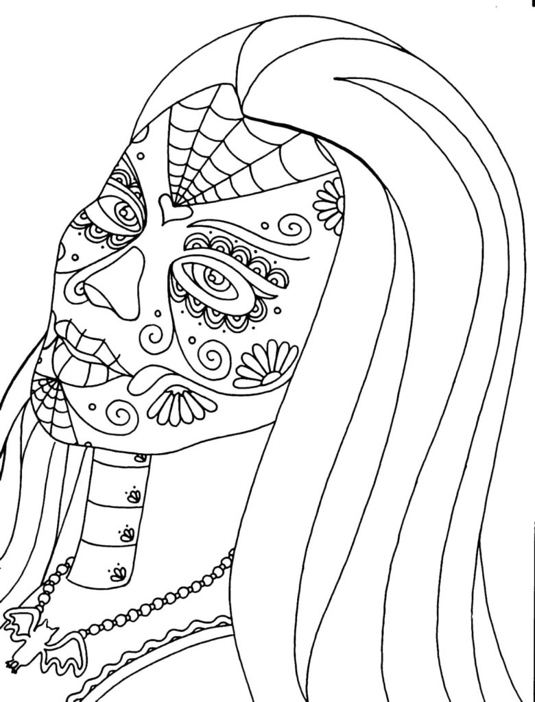 Dia De Los Muertos Coloring Pages. 100 Free Images