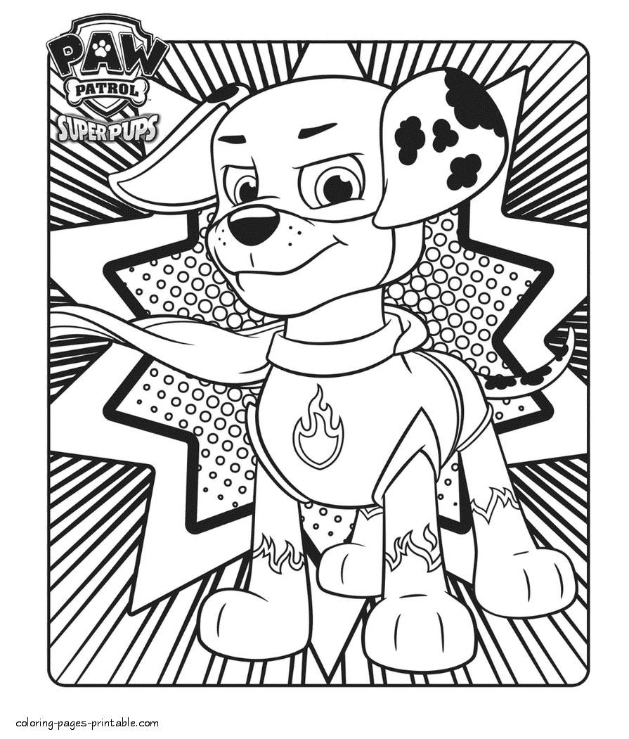 Paw Patrol mini coloring book. Super pups || COLORING-PAGES ...