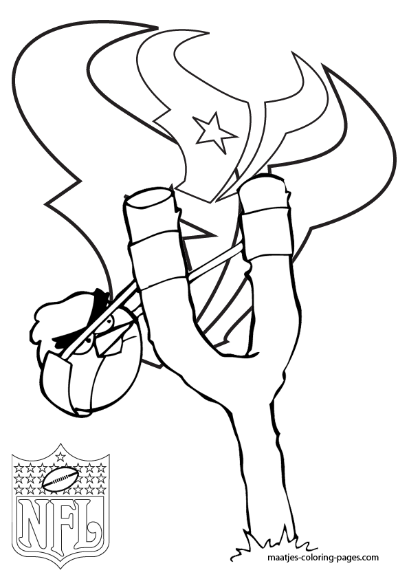 Houston Texans - Angry Birds - Coloring Pages