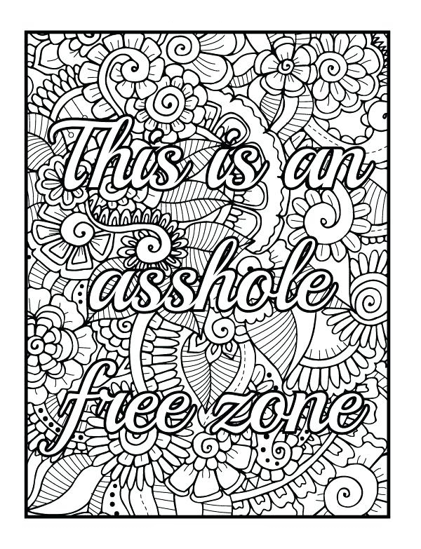 Swear Word Coloring Pages - Best Coloring Pages For Kids