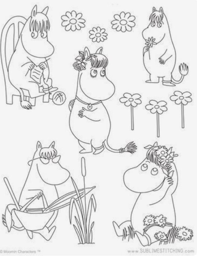 Happy Moomin — ~ Moomin coloring sheets ~