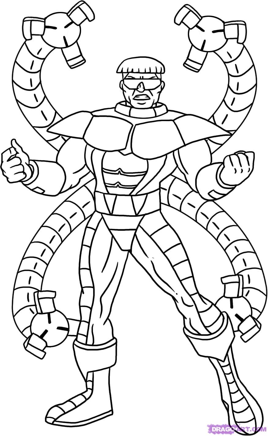 Doctor Octopus Coloring Pages - GetColoringPages.com