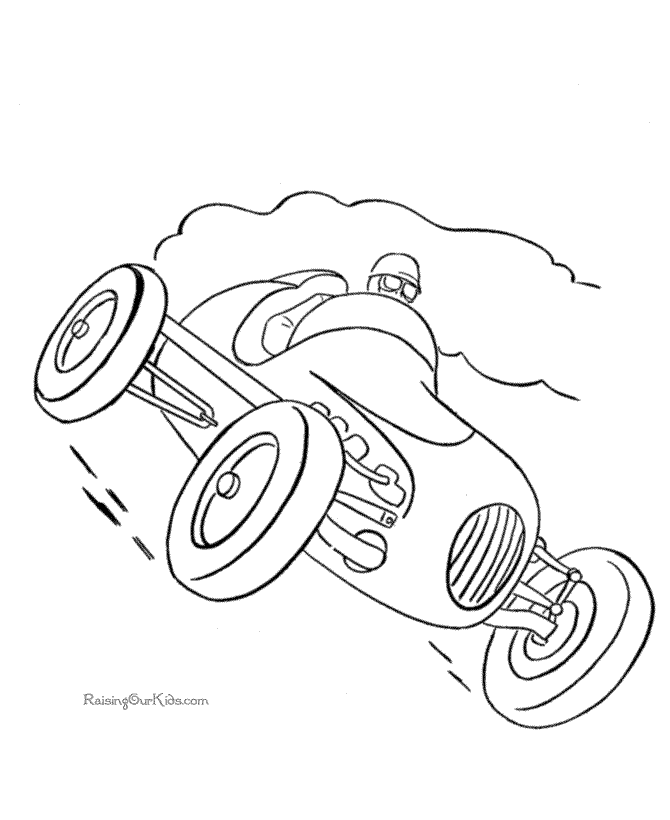 Car coloring page | Race Car