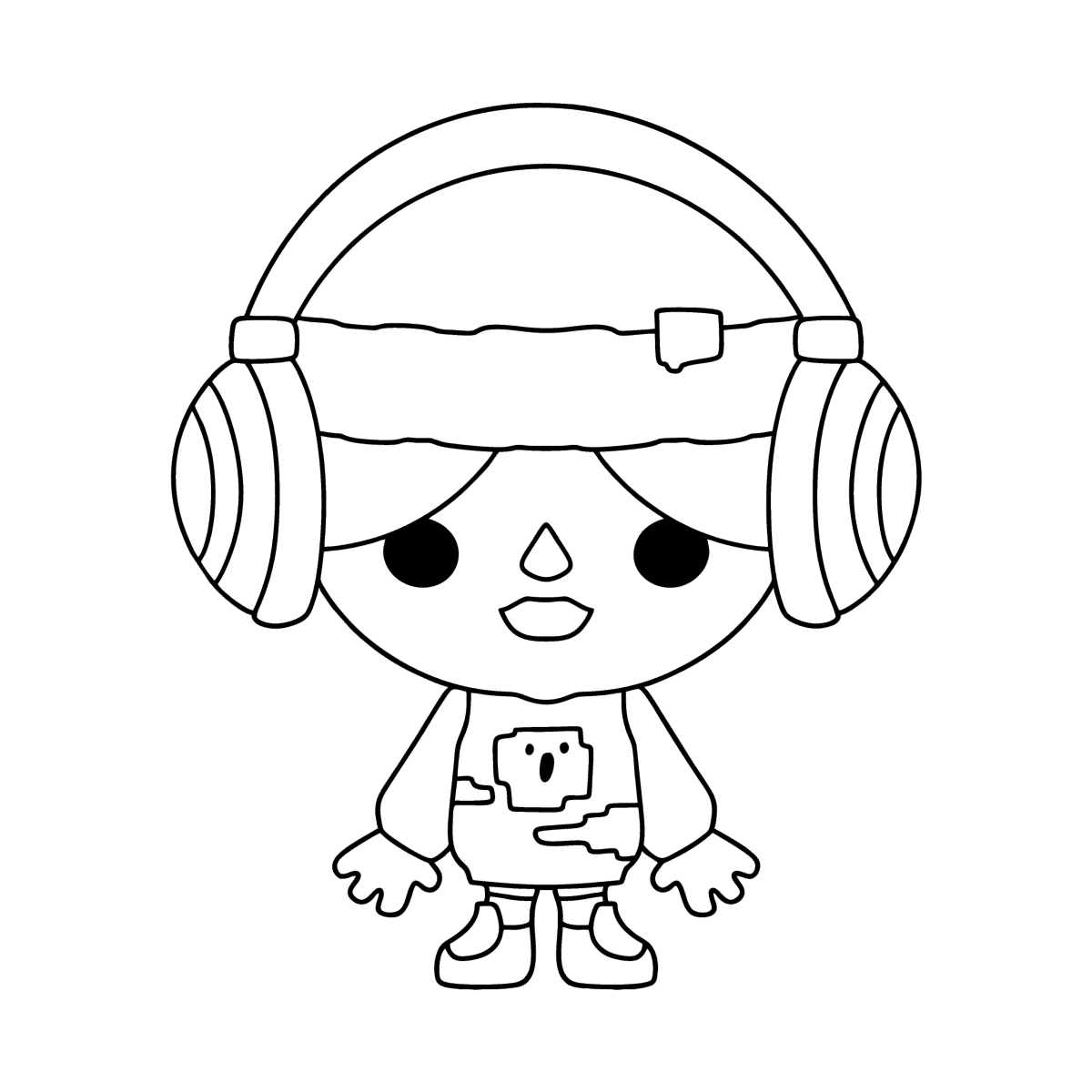 Toca Boca baby boy coloring page | Coloring-for-Kids.com