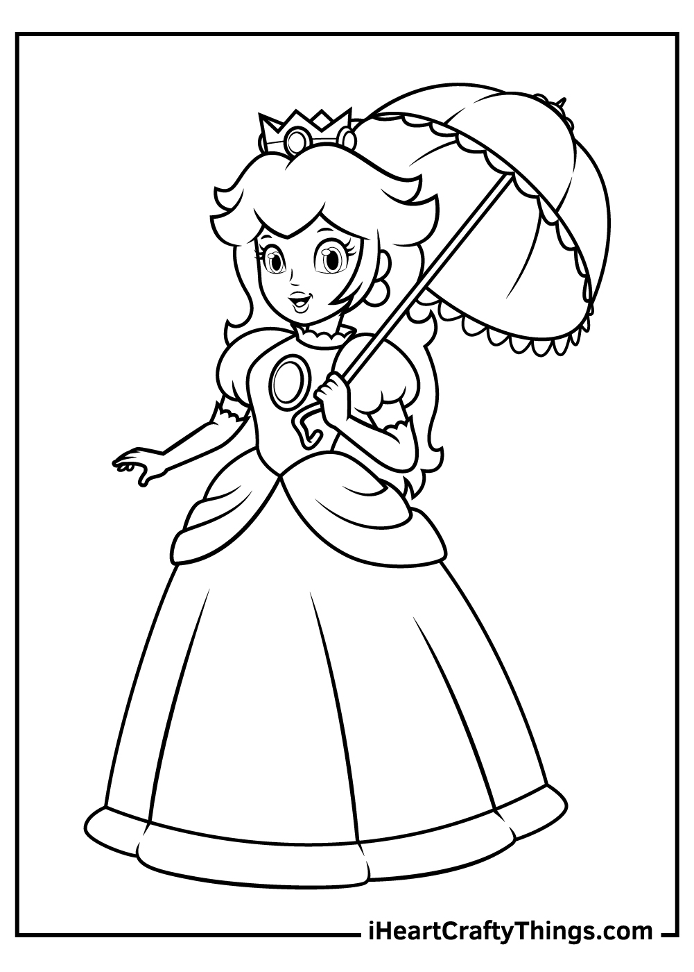 Printable Princess Peach Coloring Pages (Updated 2023)