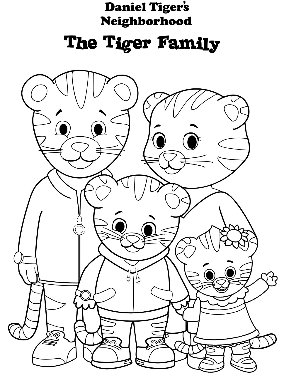 Daniel Tiger Coloring Pages - Free Printable Coloring Pages for Kids