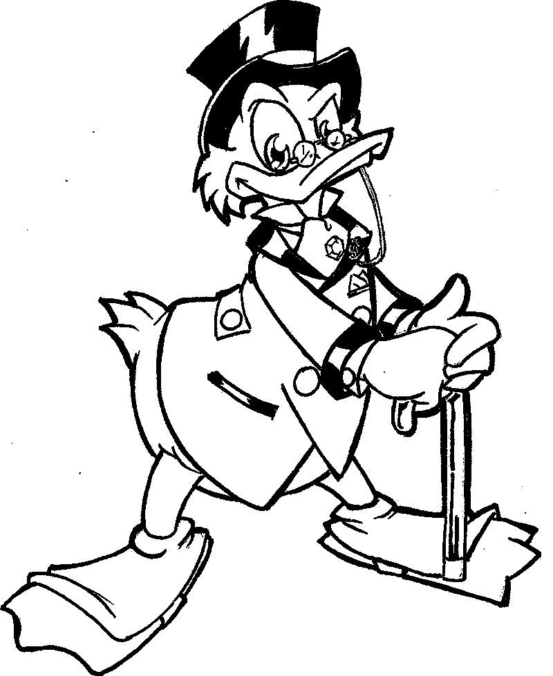 Scrooge Mcduck Already Old Coloring Pages For Kids #fjB ...