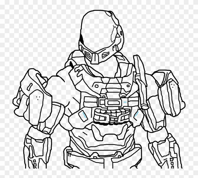 Download And Print These Halo Odst Coloring Pages For - Halo Spartan Vs  Elite Coloring Pages Clipart (#3886274) - PikPng