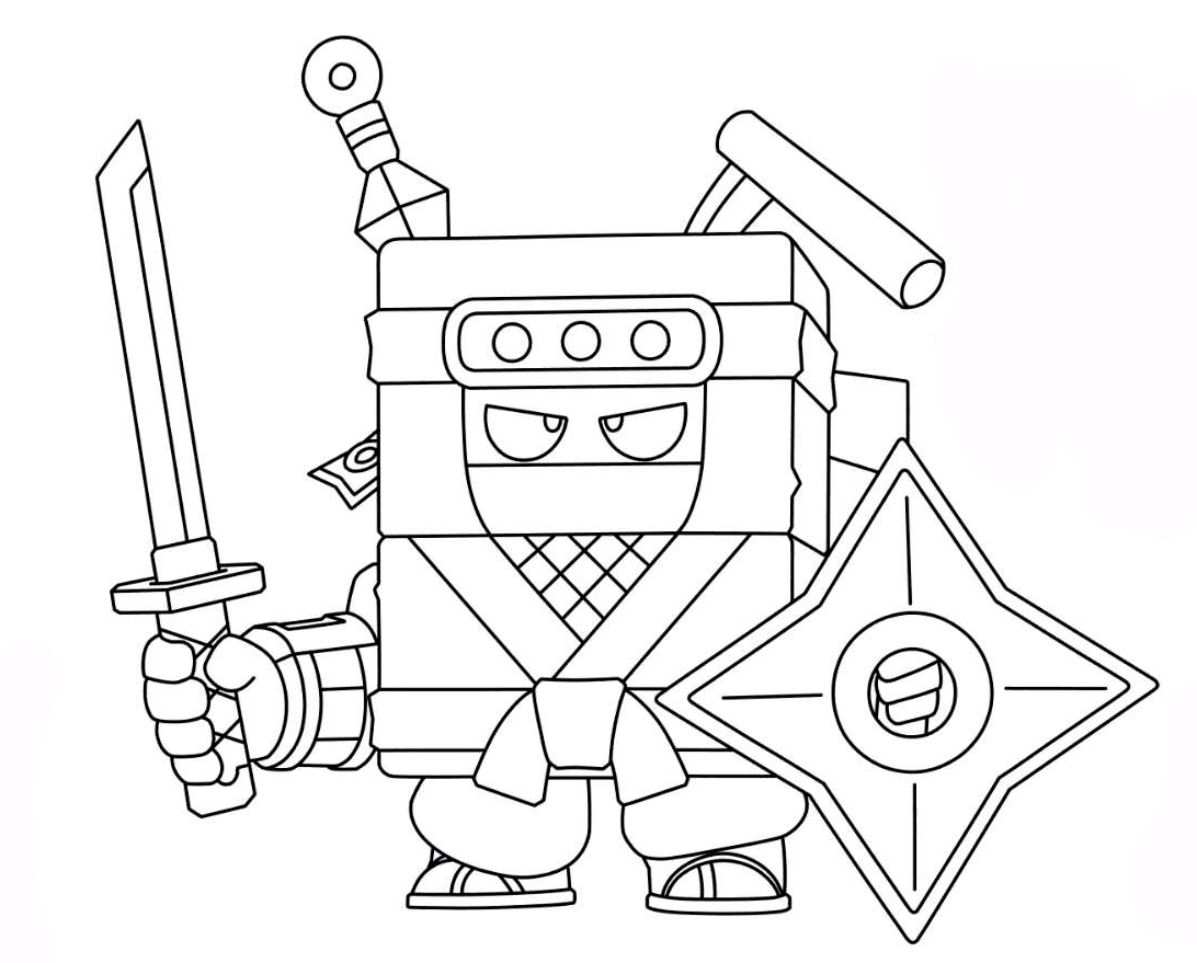 Brawl Stars Coloring Pages Print - Razukraski.com