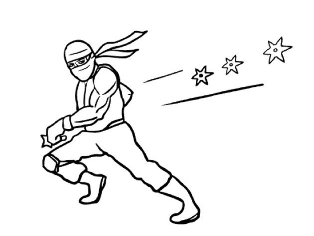 Ninja coloring pages to download and print for free