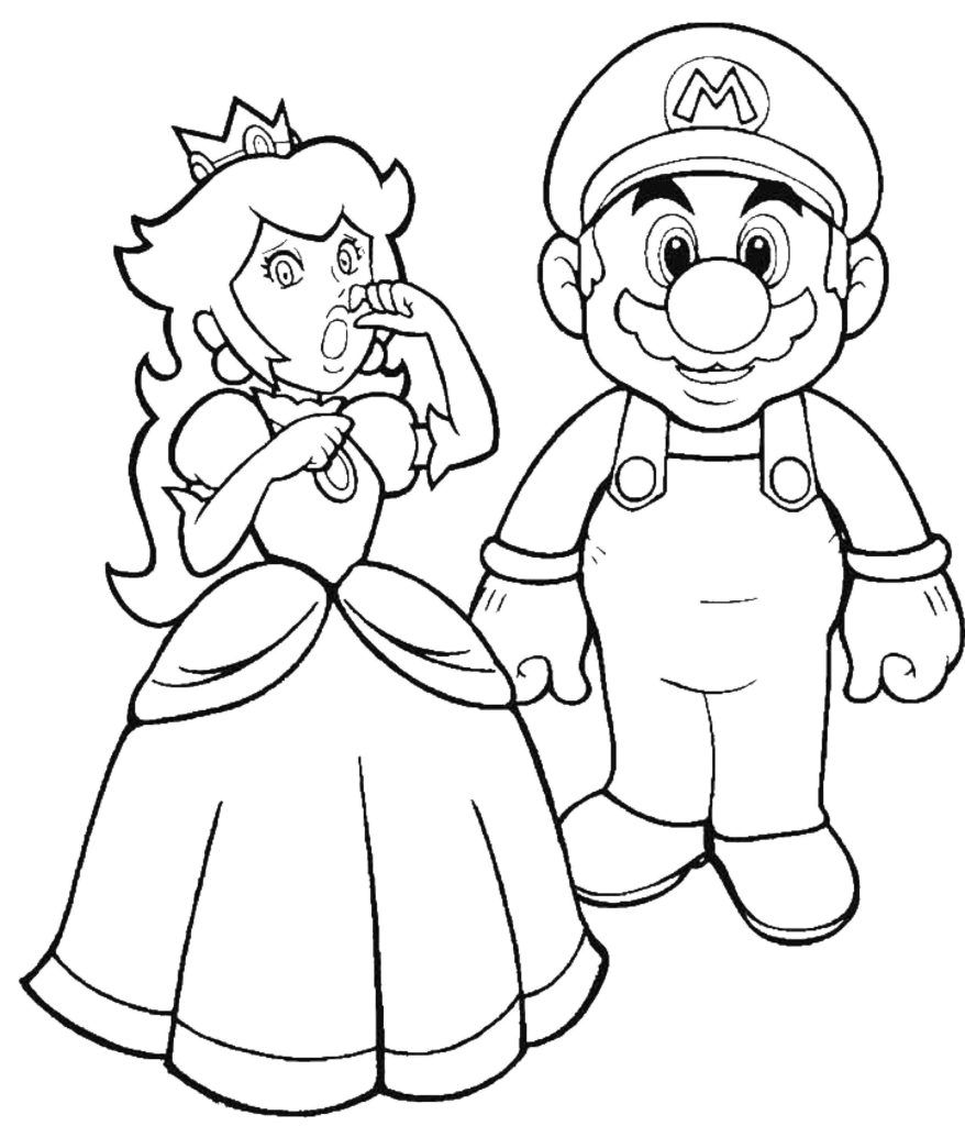 100 Coloring Pages Mario for Free Print | Mario and Luigi Coloring Pages