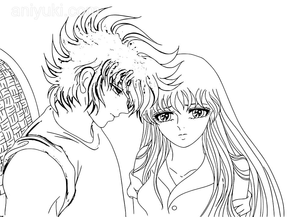 Saint Seiya 7 Coloring Page - Anime Coloring Pages