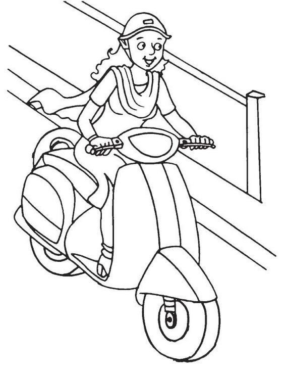 Pin on Fantastic Vespa Coloring Pages for Kids