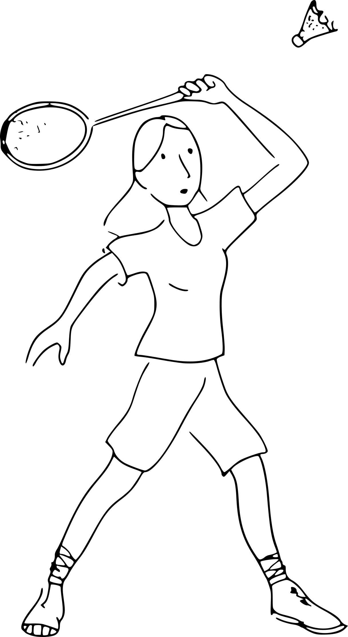 Badminton coloring page - free printable coloring pages on coloori.com