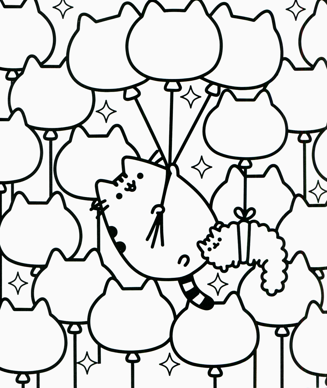 Pusheen Coloring Pages Printable | Database Coloring Page Ideas