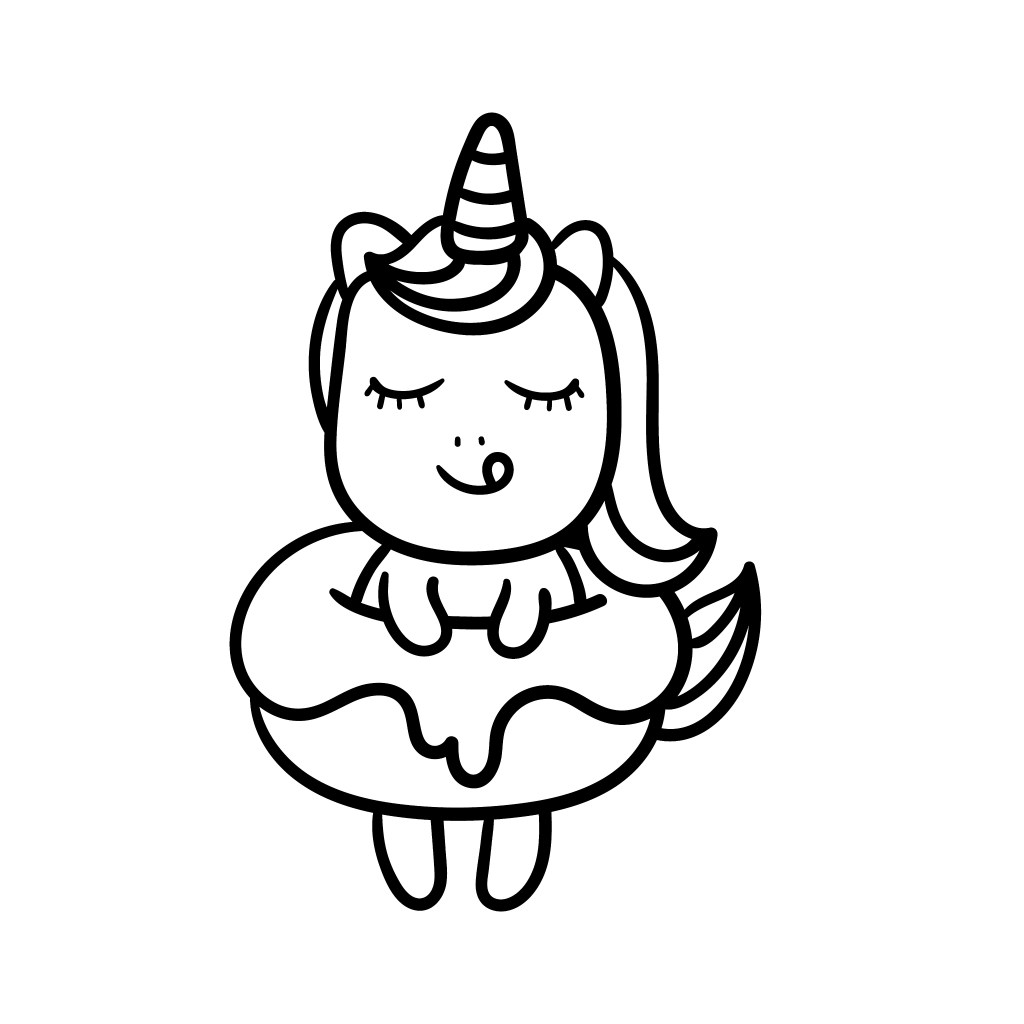 Coloring Pages : The Cutest Free Unicorn Coloring Pages ...