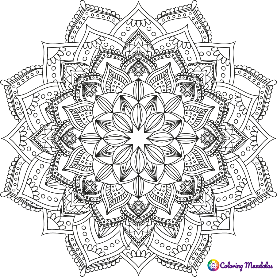 Difficult mandalas for Adults