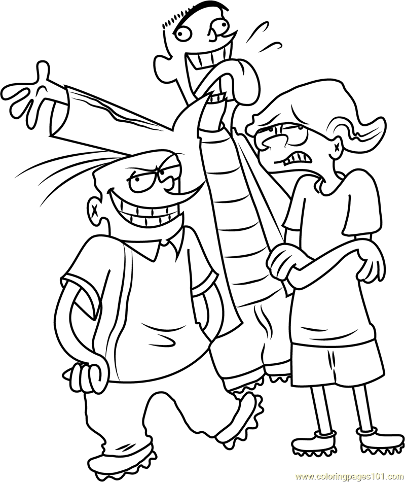 Happy All Time Coloring Page for Kids - Free Ed, Edd n Eddy Printable Coloring  Pages Online for Kids - ColoringPages101.com | Coloring Pages for Kids