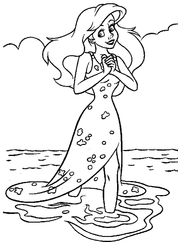 Drawing The Little Mermaid #127494 (Animation Movies) – Printable coloring  pages