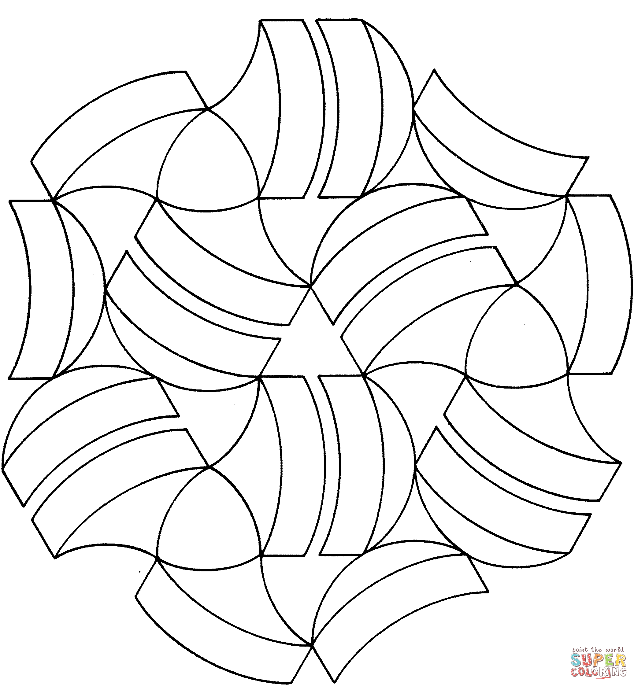 Optical Illusion 23 coloring page | Free Printable Coloring Pages