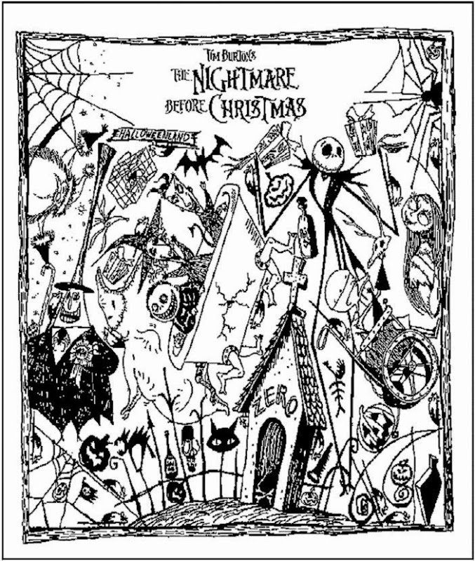 Nightmare Before Christmas Coloring Pages | Free Coloring Pages