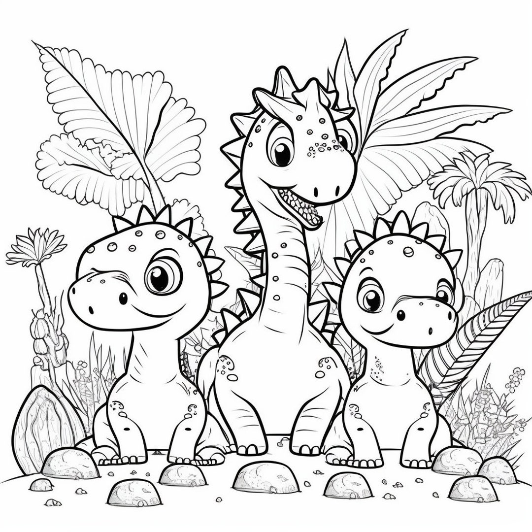 25 Printable Dinosaur Coloring Pages ...