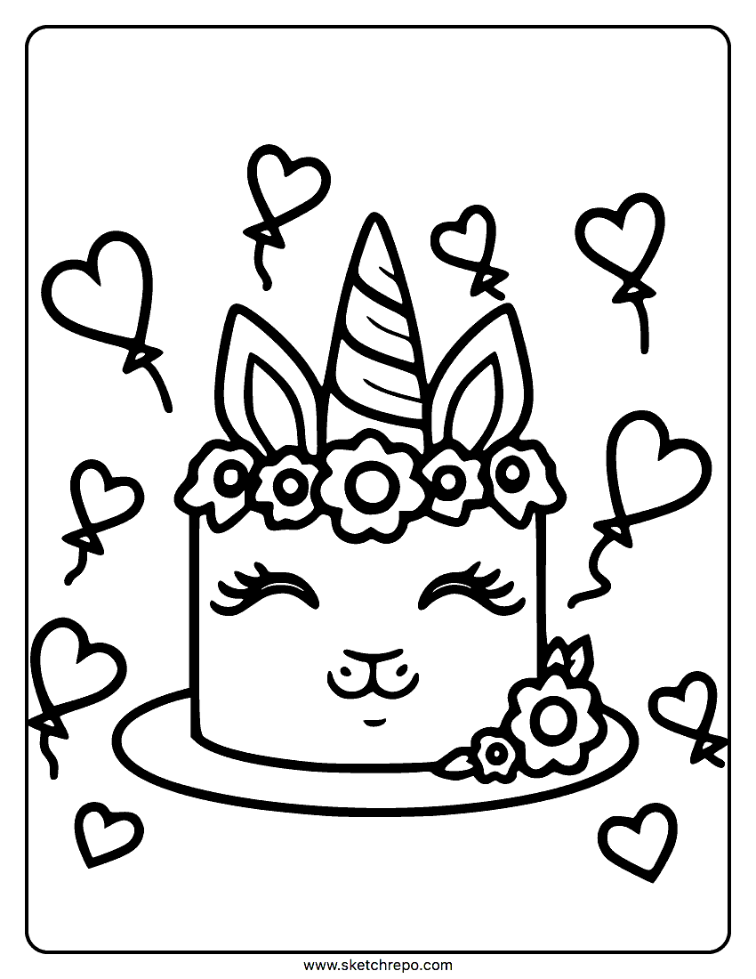 Unicorn Coloring Pages – Sketch Repo