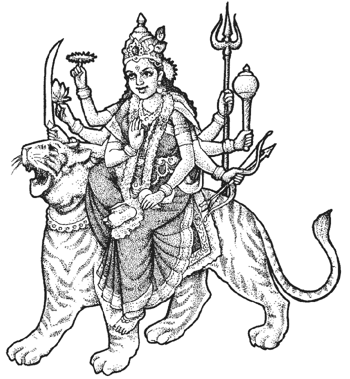 Hindu Gods Coloring Pages - Get ...