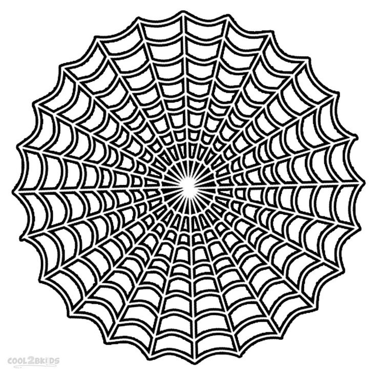 Printable Spider Web Coloring Pages For ...