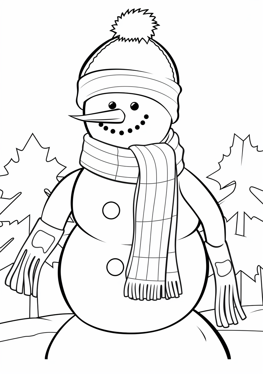 Snowman Coloring Page Free Printable ...