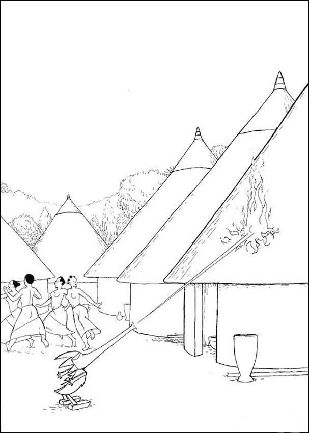 Village : Drawing for Kids, Coloring pages, Reading and Learning 